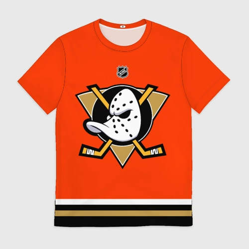Мужская футболка 3D Anaheim Ducks NHL team