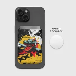 Картхолдер Magsafe магнитный Бомбордиро крокодило итальянские мемы - фото 2