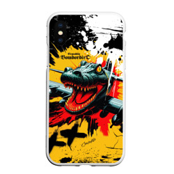 Чехол для iPhone XS Max матовый Бомбордиро крокодило итальянские мемы