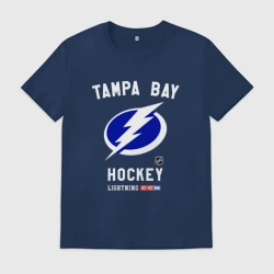 Мужская футболка хлопок Tampa Bay Lightning team NHL