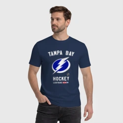 Мужская футболка хлопок Tampa Bay Lightning team NHL - фото 2