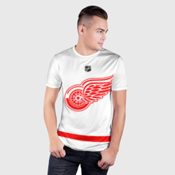 Мужская футболка 3D Slim Detroit Red Wings white - фото 2