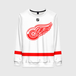 Женский свитшот 3D Detroit Red Wings white