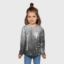 Детский лонгслив 3D Sally Face - grey gradient вертикально - фото 2