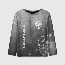 Детский лонгслив 3D Sally Face - grey gradient вертикально