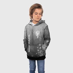 Детская толстовка 3D Sally Face - grey gradient вертикально - фото 2