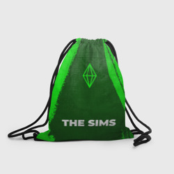 Рюкзак-мешок 3D The Sims - green gradient по-центру