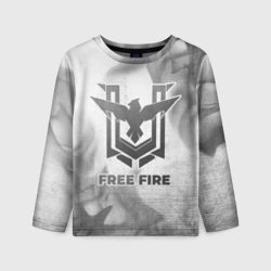 Детский лонгслив 3D Free Fire - white gradient