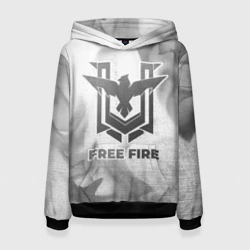 Женская толстовка 3D Free Fire - white gradient