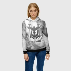 Женская толстовка 3D Free Fire - white gradient - фото 2