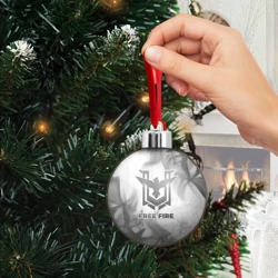 Ёлочный шар Free Fire - white gradient - фото 2