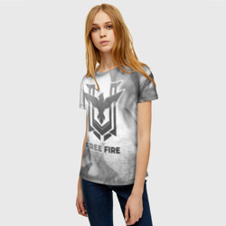Женская футболка 3D Free Fire - white gradient - фото 2