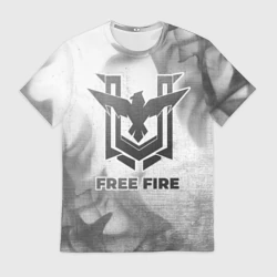 Мужская футболка 3D Free Fire - white gradient