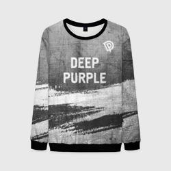 Мужской свитшот 3D Deep Purple - grey gradient посередине