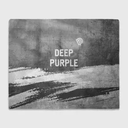 Плед 3D Deep Purple - grey gradient посередине