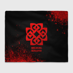 Плед 3D Breaking Benjamin - red gradient