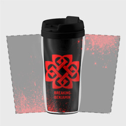 Термокружка-непроливайка Breaking Benjamin - red gradient - фото 2