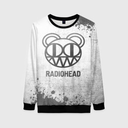 Женский свитшот 3D Radiohead - white gradient