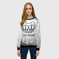 Женский свитшот 3D Radiohead - white gradient - фото 2