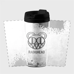 Термокружка-непроливайка Radiohead - white gradient - фото 2