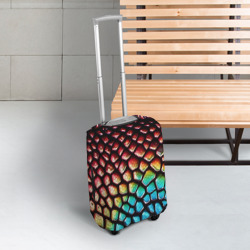 Чехол для чемодана 3D Макро кожа дракона - фото 2