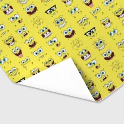 Бумага для упаковки 3D Губка Боб-рожицы - фото 2