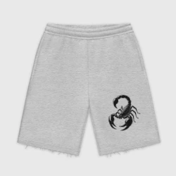 Мужские трикотажные шорты футер хлопок Скорпион шипастый