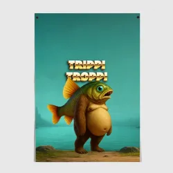 Постер Trippi Troppi рыба мем