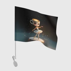 Флаг для автомобиля Балерина Капучино, мем, Ballerina Cappuccina