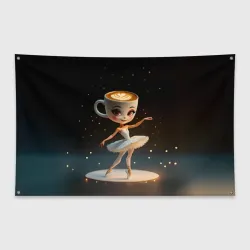 Флаг-баннер Балерина Капучино, мем, Ballerina Cappuccina