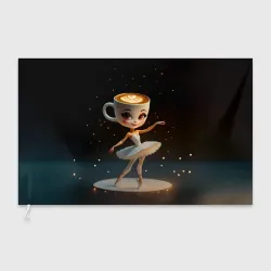 Флаг 3D Балерина Капучино, мем, Ballerina Cappuccina