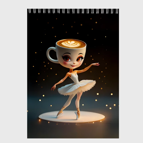 Скетчбук Балерина Капучино, мем, Ballerina Cappuccina