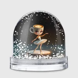 Игрушка Снежный шар Балерина Капучино, мем, Ballerina Cappuccina