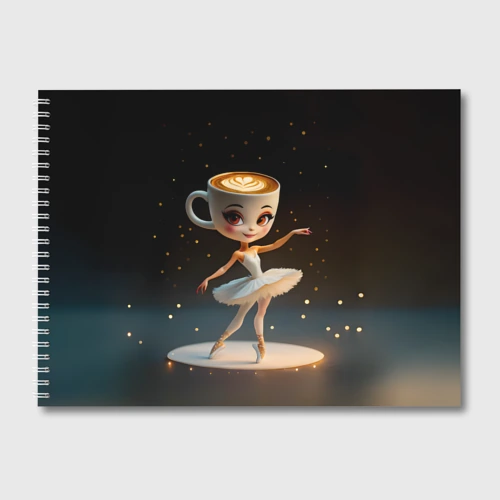Альбом для рисования Балерина Капучино, мем, Ballerina Cappuccina