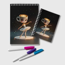 Блокнот Балерина Капучино, мем, Ballerina Cappuccina