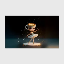 Бумага для упаковки 3D Балерина Капучино, мем, Ballerina Cappuccina