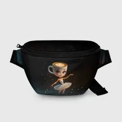 Поясная сумка 3D Балерина Капучино, мем, Ballerina Cappuccina