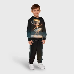 Детский костюм с толстовкой 3D Балерина Капучино, мем, Ballerina Cappuccina - фото 2