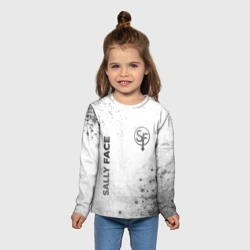 Детский лонгслив 3D Sally Face - white gradient вертикально - фото 2