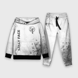 Детский костюм с толстовкой 3D Sally Face - white gradient вертикально