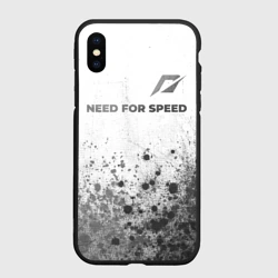 Чехол для iPhone XS Max матовый Need for Speed - white gradient посередине