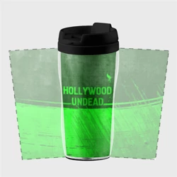 Термокружка-непроливайка Hollywood Undead - green gradient посередине - фото 2