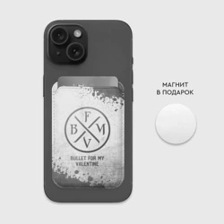 Картхолдер Magsafe магнитный Bullet For My Valentine - white gradient - фото 2