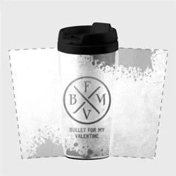Термокружка-непроливайка Bullet For My Valentine - white gradient - фото 2