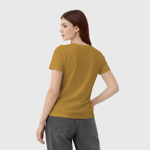 Женская футболка хлопок с принтом Скейтер панда, вид сзади #2