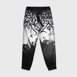Детские брюки 3D Гранж каллиграфия 