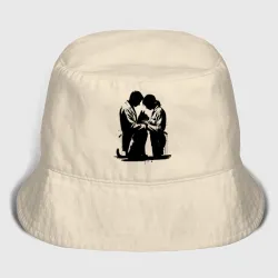 Детская панама хлопок Ветеринары с котом