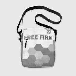 Сумка через плечо 3D Free Fire - white gradient посередине
