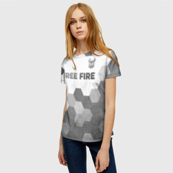 Женская футболка 3D Free Fire - white gradient посередине - фото 2