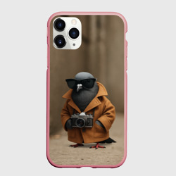 Чехол для iPhone 11 Pro Max матовый Шпиониро Голубиро мем